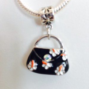 Handbag Dangling Charm Bead For European Style Charm Bracelets or Necklace